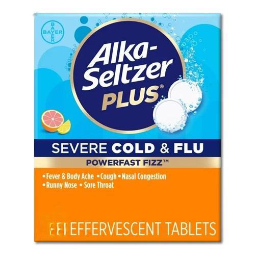 Alka Seltzer severe Cold and Flu Tablets