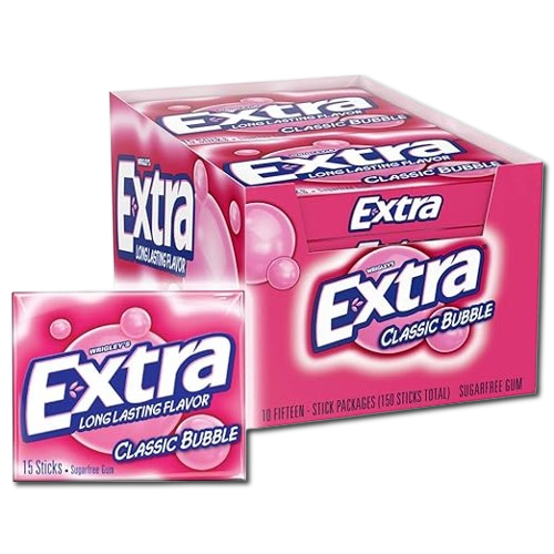 classic bubble Wrigley's Extra Gum