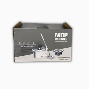 Mop Maestro – Spin Mop & Bucket Set with 360° Swivel and Microfiber Head