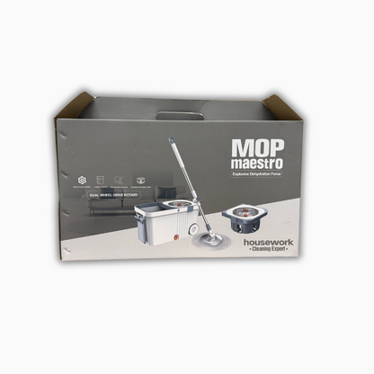 Mop Maestro – Spin Mop & Bucket Set with 360° Swivel and Microfiber Head