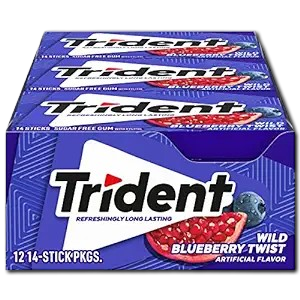 Trident Sugar Free Gum (Pack of 12)