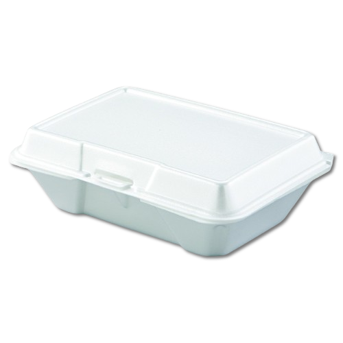 Hoagie Medium Foam Container White