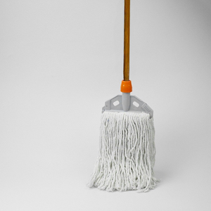 Heavy Duty Cotton Mop with 4 Ft Wooden Handle