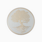 Round Pressed Metallic PVC Place Mats - Set of 4