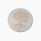 Round Pressed Metallic PVC Place Mats - Set of 4