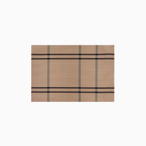 Brown Black | Washable Vinyl Woven Table Mats - Set of 4