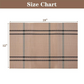Brown Black | Washable Vinyl Woven Table Mats - Set of 4