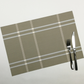 Brown White | Washable Vinyl Woven Table Mats - Set of 4