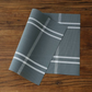 Grey White | Washable Vinyl Woven Table Mats - Set of 4