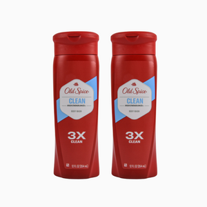 Old Spice Body Wash – Clean Scent Refreshing Lather – 12 oz (354 ml)
