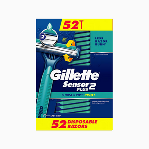 Gillette Sensor 2 Plus Disposable Razors – 52 Count
