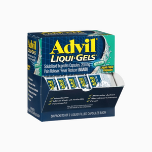 Advil Liquid Gel Capsules – Pain Reliever & Fever Reducer – 2 x 50 Count
