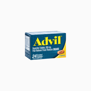 Advil Ibuprofen Caplets for Pain Relief – Bottle 24 CT