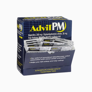 Advil PM Pain Reliever & Nighttime Sleep Aid Caplets – 50 Count