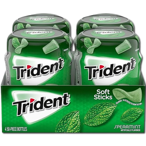 Trident Soft Sticks Sugar Free Gum (Pack of 4)