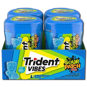 Trident Vibes Sour Patch Sugar Free Gum (Pack of 4)