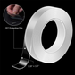 Nano Double-Sided Tape | Reusable, Washable, Strong Adhesive Gel Grip – 1.18" x 120"