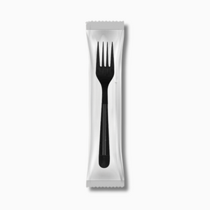 Wise PP Heavy Weight Black Individually Wrapped Forks – 1000 Count