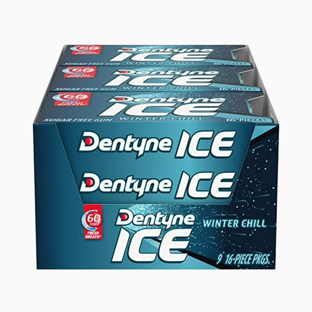 Dentyne Ice Winter Chill Gum Sugar Free 9 Pack