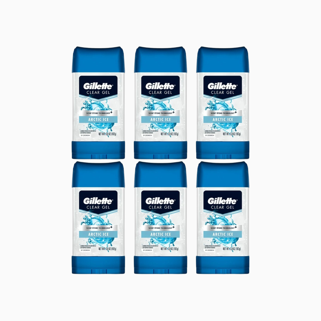 Gillette Artic Ice Deodorant Gel for Men - 70ML 6 Pack