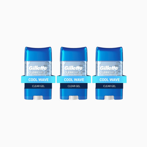 Gillette Cool Wave Deodorant Gel for Men - 70ML 3 Pack