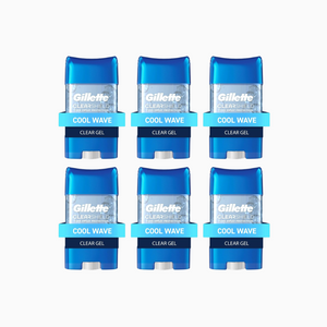 Gillette Cool Wave Deodorant Gel for Men - 70ML 6 Pack