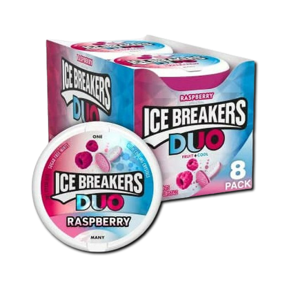 Ice Breakers DUO Fruit + Cool raspberry flavor 8 Pack