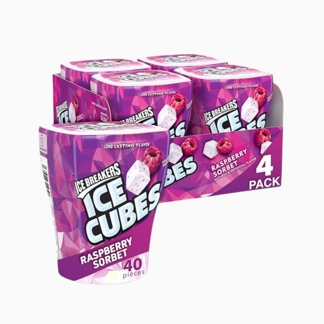 Ice Breakers Ice Cubes raspberry sorbet 4 Pack