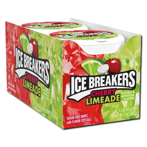 Ice Breakers Sugar Free Mints Tin cherry limeade 8 Pack