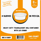 Wise Clear Durable Leak Proof Plastic Deli Containers – 8.oz