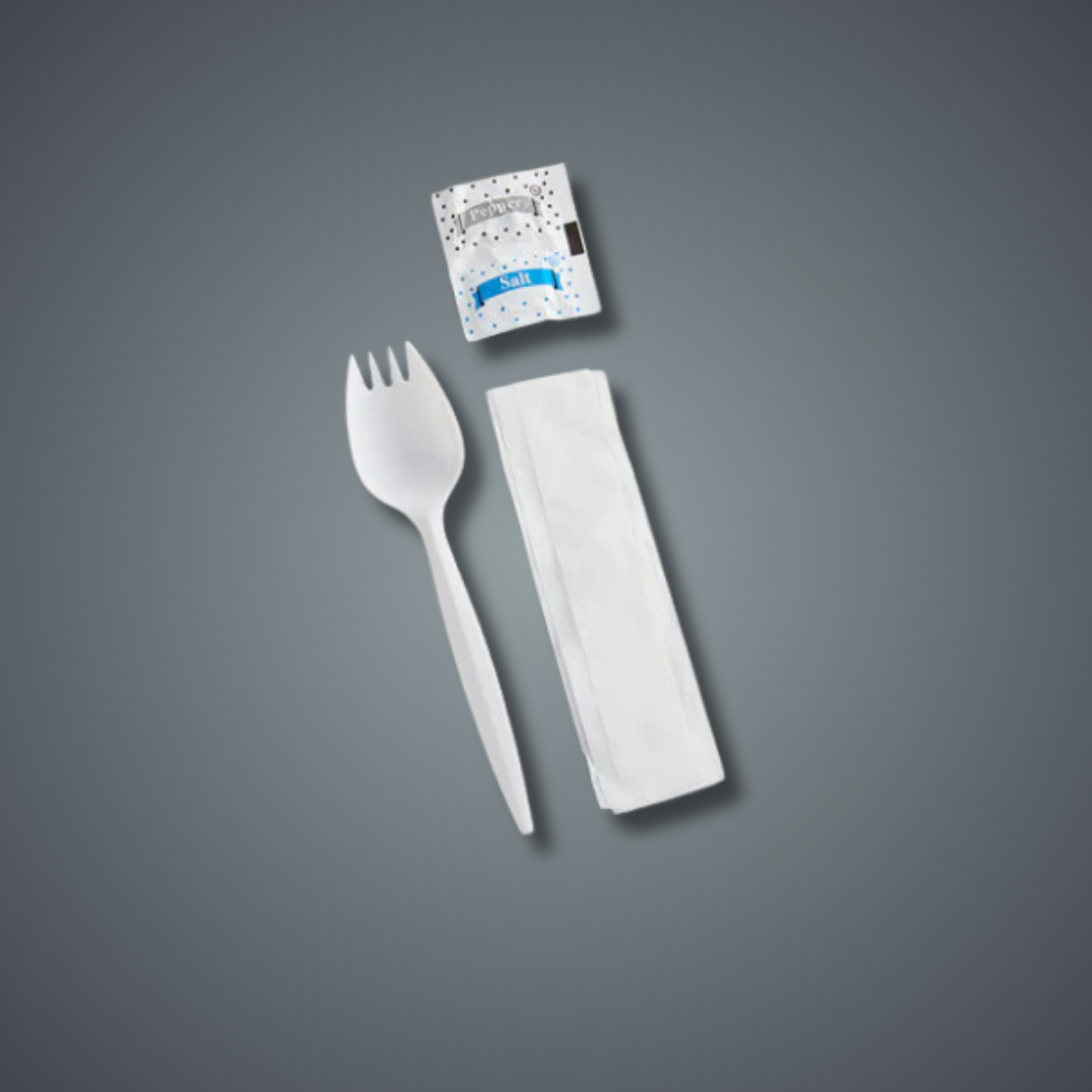 Plastic Cutlery 4Pc Set - 1000 CT