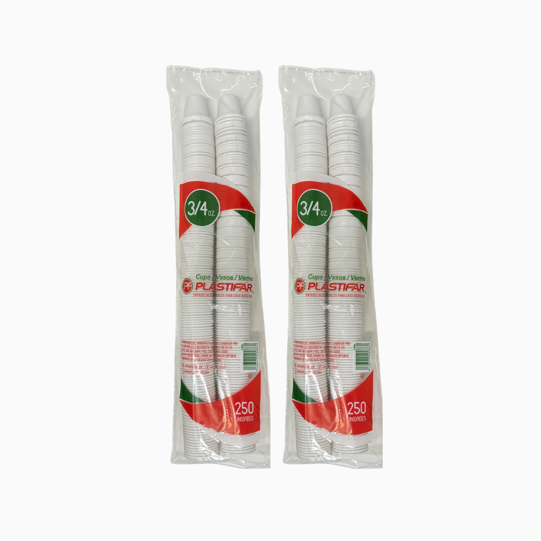 Plastifar Disposable Plastic Shot Cups | Plastic Shot Glasses 500 PCS