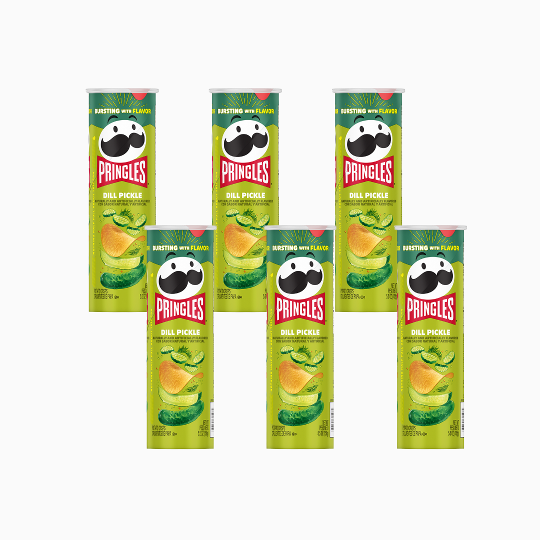 Pringles Dill Pickle Potato Chips 5.5 oz 6 Pk