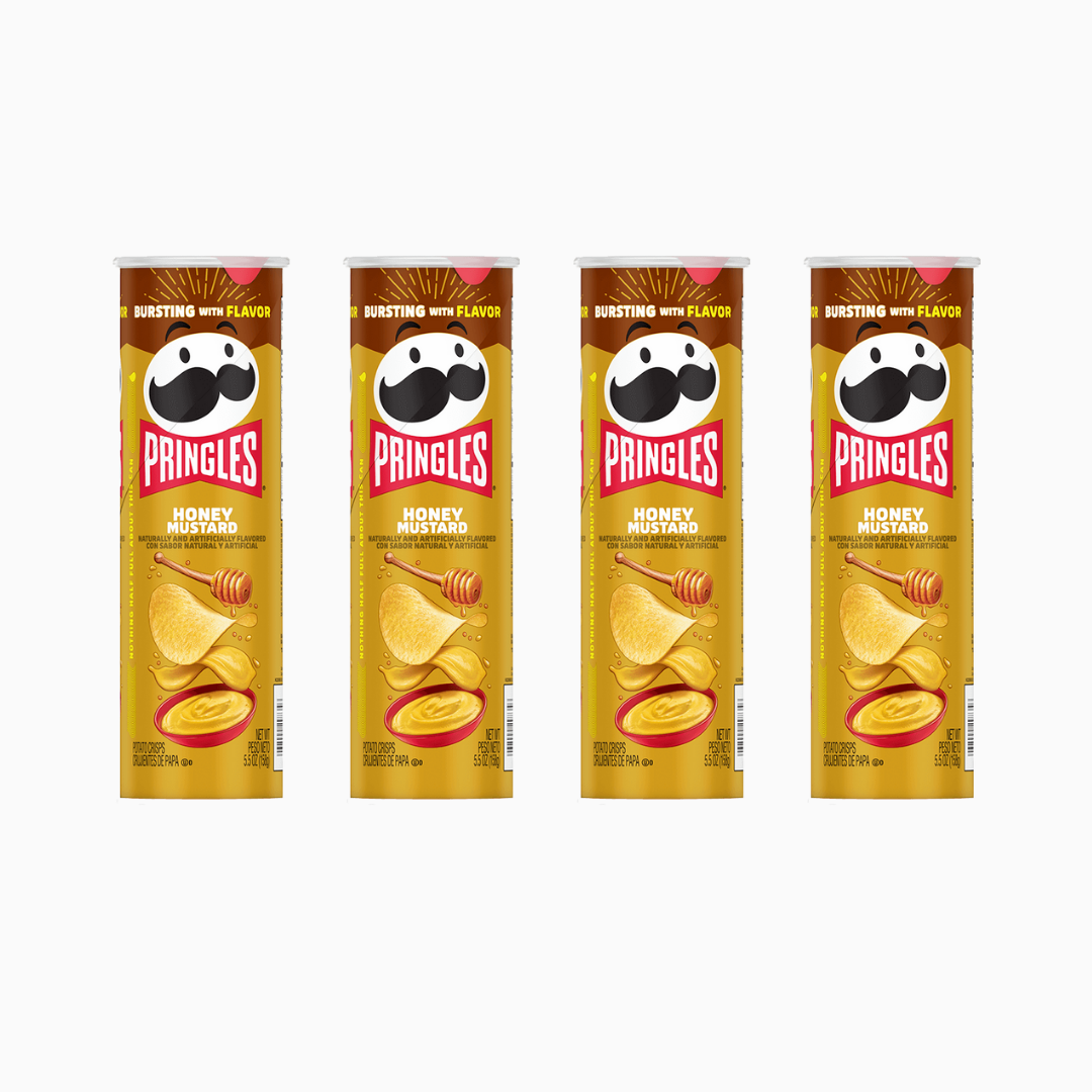 Pringles Honey Mustard Potato Crisps 5.5 oz 4 Pk