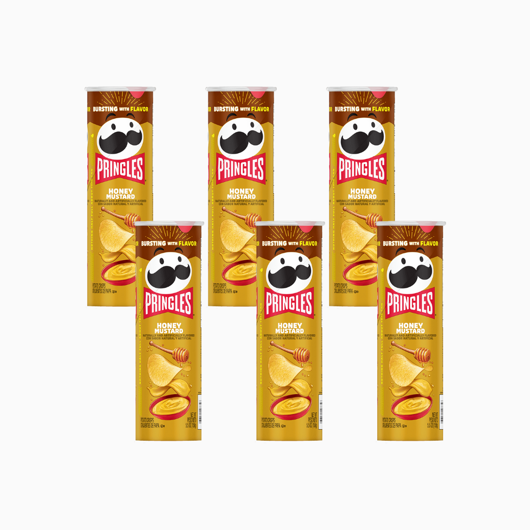 Pringles Honey Mustard Potato Crisps 5.5 oz 6 Pk