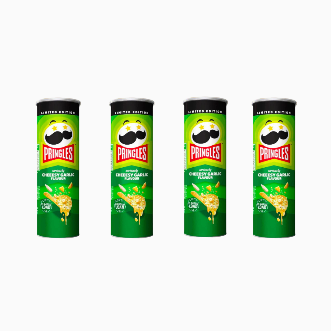 Pringles Rich Cheesy Garlic Crisps 5.5 oz 4 Pk