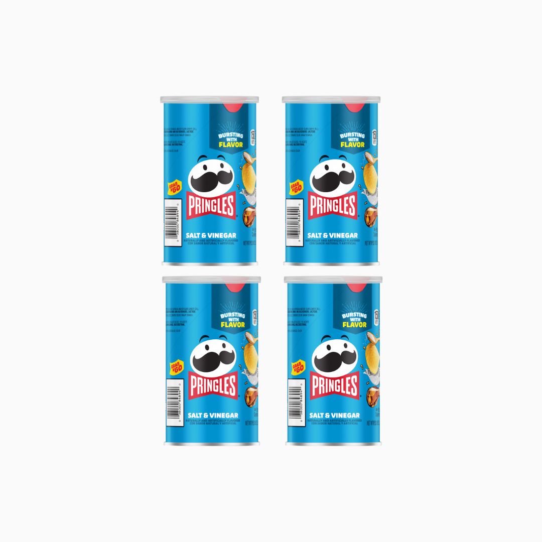 Pringles Salt & Vinegar Crisps 2.3 oz 4 Pack