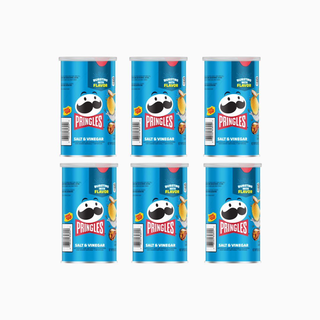 Pringles Salt & Vinegar Crisps 2.3 oz 6 Pack