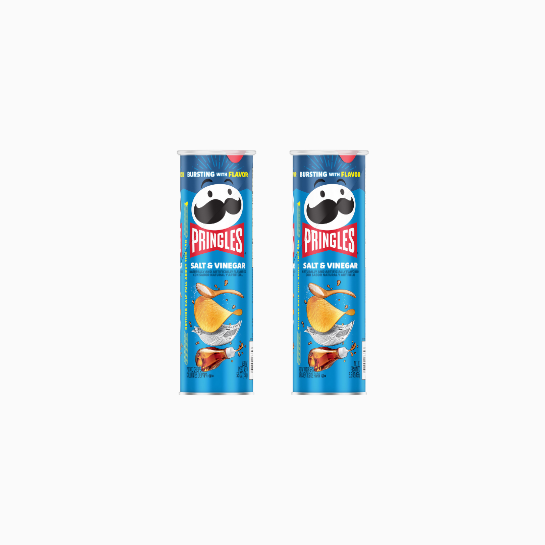 Pringles Salt & Vinegar Crisps 5.5 oz 2 Pack