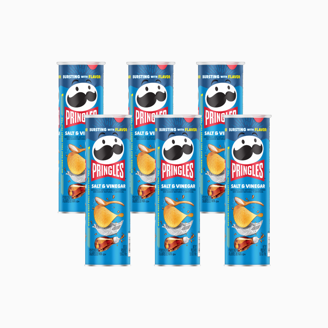 Pringles Salt & Vinegar Crisps 5.5 oz 6 Pack
