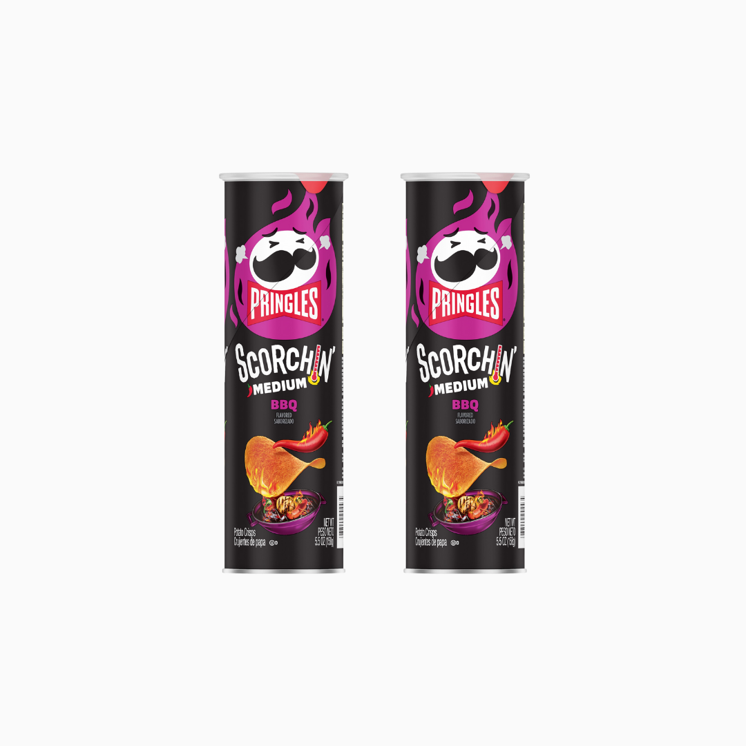 Pringles Scorchin BBQ Crisps 5.5 oz 2 Pack