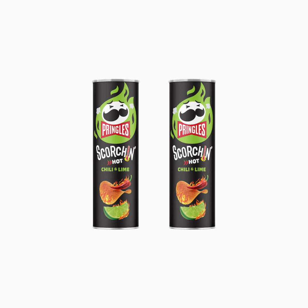 Pringles Scorchin Chili & Lime Crisps 5.5 oz 2 Pack