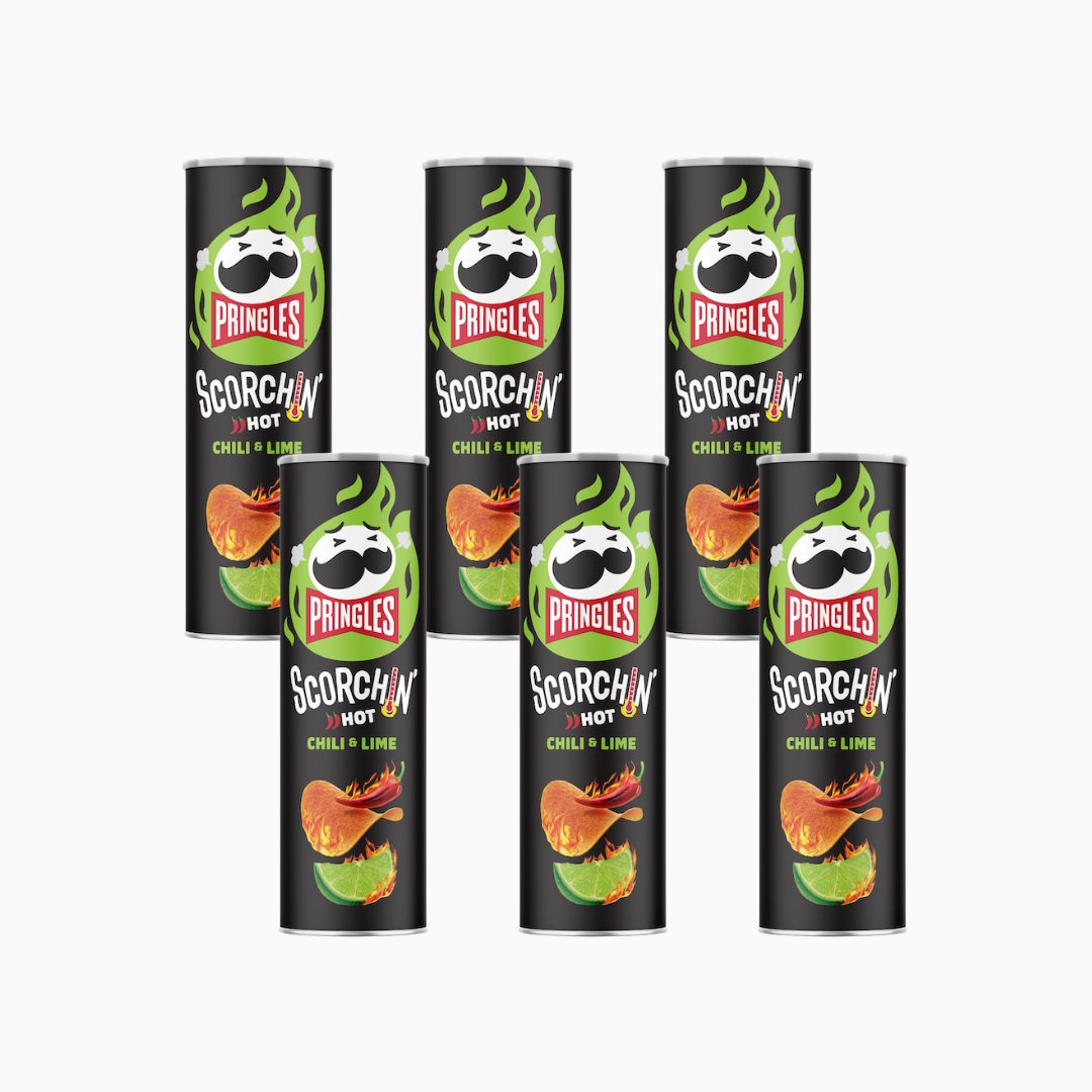 Pringles Scorchin Chili & Lime Crisps 5.5 oz 6 Pack