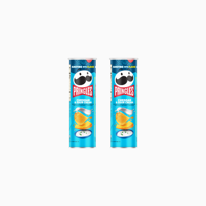 Pringles Sour Cream & Cheddar Cheese Chips 5.5 oz 2 Pack