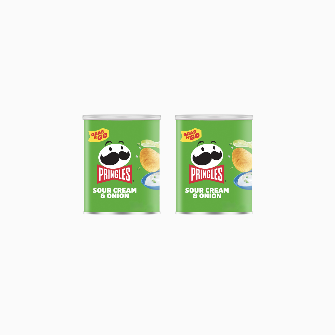Pringles Sour Cream & Onion Crisps 1.3 oz 2 Pack