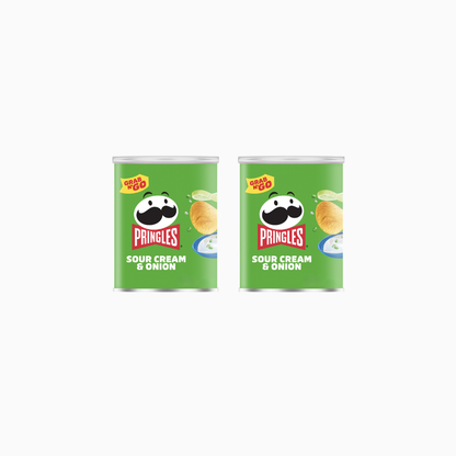 Pringles Sour Cream & Onion Crisps 1.3 oz 2 Pack