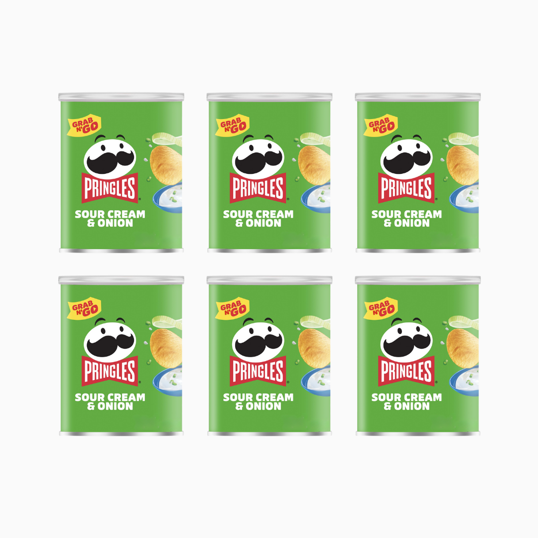 Pringles Sour Cream & Onion Crisps 1.3 oz 6 Pack