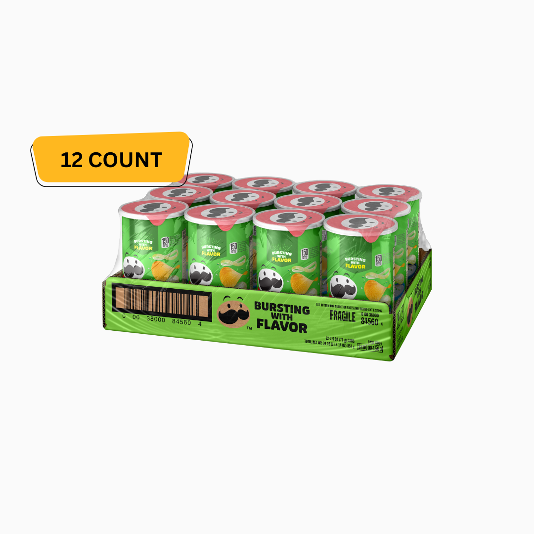 Pringles Sour Cream & Onion Crisps 2.3 oz 12 Pack