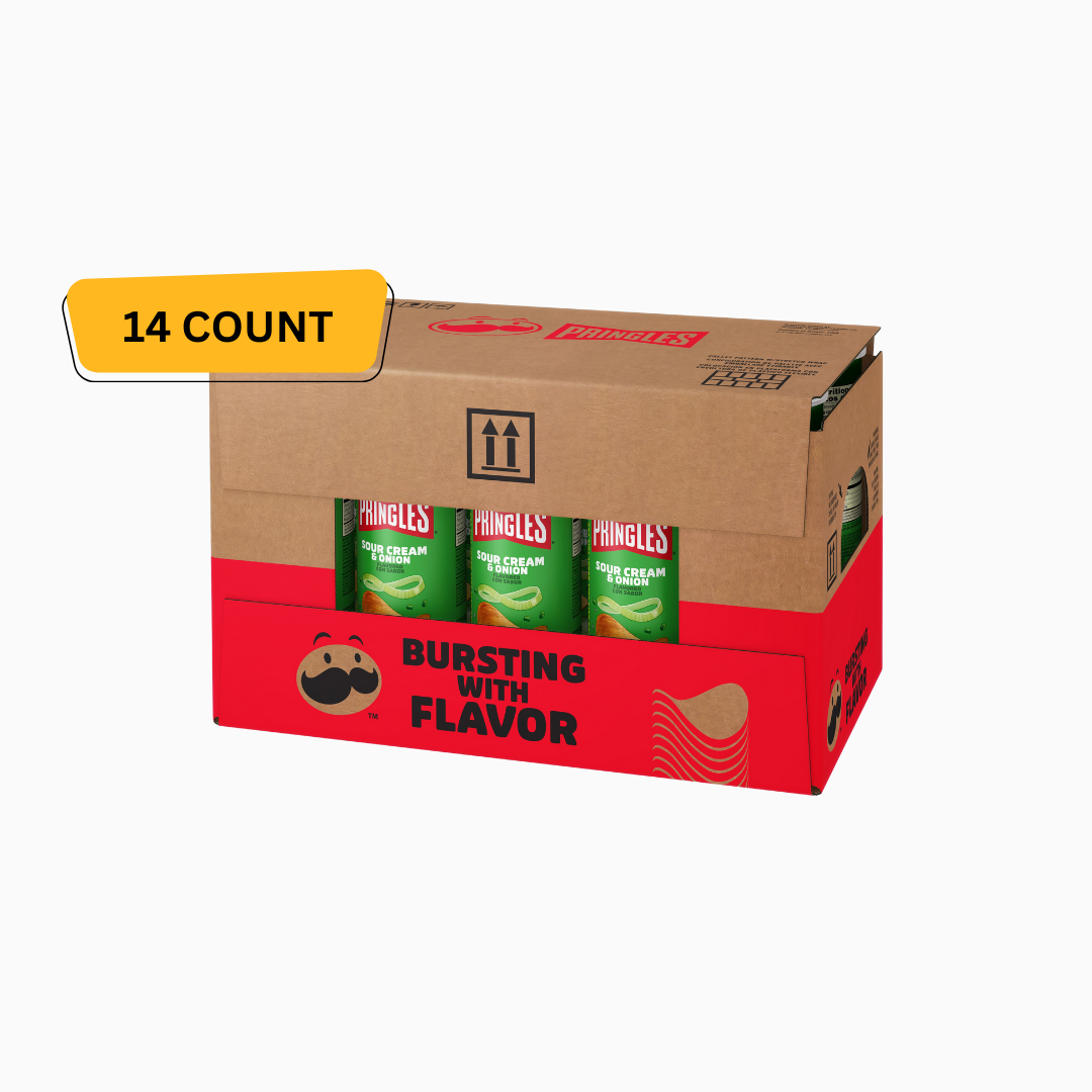 Pringles Sour Cream & Onion Crisps 5.5 oz 14 Pack