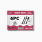 Wise 6 Pc Black Cutlery (Spoon-Fork-Knife-Napkin-Salt-Pepper) – 250 Sets